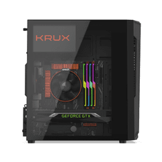 Krux Trek Számítógépház - Fekete (KRX0015)