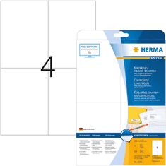 Herma Abdecketik. A4 weiß 105x148 mm Papier opak 100 St. (4229)