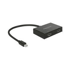 DELOCK Displayport Splitter 1 mini DP Eingang -> 2 Ausgän (87695)