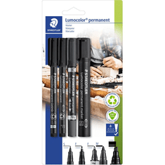 Staedtler Marker Set Lumocolor 4St (60 BK)