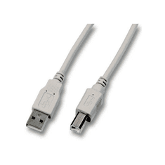 EFB USB2.0 Anschlusskabel A-B,St.-St.,1,0m,grau,Classic (K5255.1)
