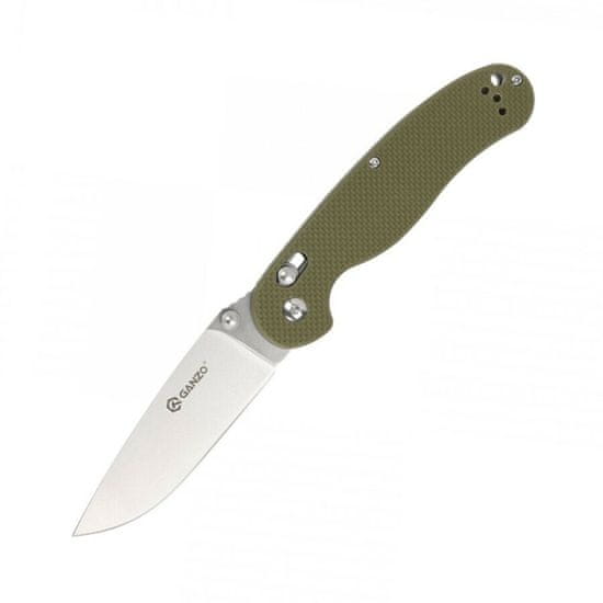 Ganzo Knife D727M-GR D2 sokoldalú zsebkés 8,9 cm, szürke, zöld, G10