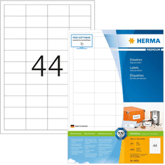 Herma Etiketten A4 weiß 48,3x25,4 mm Papier matt 8800 St. (4608)