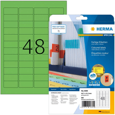 Herma Etiketten A4 grün 45,7x21,2 mm Papier matt 960 St. (4369)