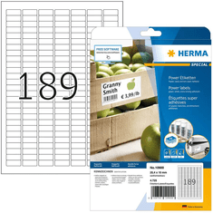 Herma Etiketten A4 weiß 25,4x10 mm extrem haftend 4725 St. (10900)