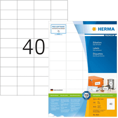 Herma Etiketten A4 weiß 52,5x29,7 mm Papier matt 8000 St. (4610)