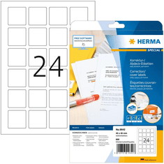 Herma QR-Code Etik. A4 40x40 mm quadratisch weiß 600 St. (9642)