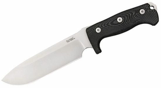 LionSteel M7 MS nagy kültéri kés 18 cm, fekete, Micarta, kydex/cordura hüvely