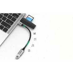 Ugreen US378 USB-A anya - USB-C apa OTG adapter szürke (70889B) (70889B)