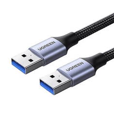 Ugreen USB-A apa - USB-A apa kábel 2m fekete (80791) (U80791)