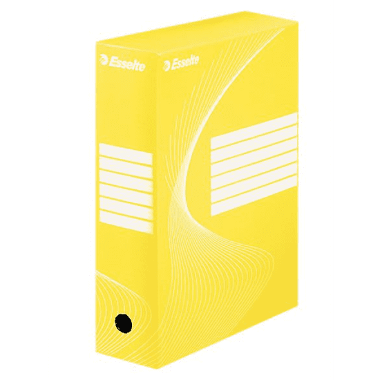 Esselte Standard archiváló doboz 100mm sárga (128423) (esselte128423)