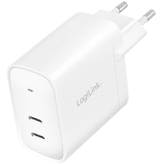 LogiLink Charger 2xUSB-C 65 W White (PA0283)