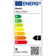 Nedis SmartLife LED izzó Zigbee 3.0 E27 806lm 9W RGB 2200-6500K színes (ZBLC10E27) (ZBLC10E27)