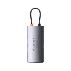 BASEUS Metal Gleam Series 6 az 1-ben hub USB-C - 3x USB 3.0 Ethernet RJ45 (WKWG070113 ) (WKWG070113)