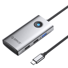 Orico USB-C notebook dokkoló szürke (PW11-5P-GY) (PW11-5P-GY)