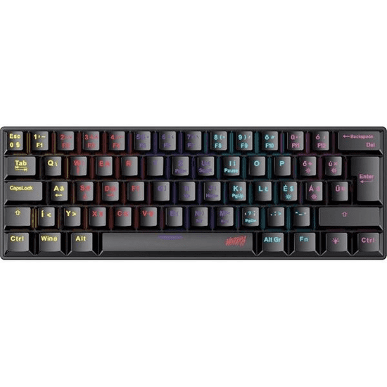 Ventaris Lissgard RGB Blue Switch mechanikus gamer billentyűzet ferkete (GT-KB11L-B) (GT-KB11L-B)