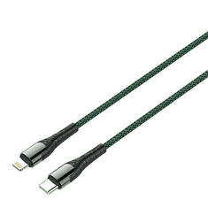 LDNIO LC112 USB-C+ Lightning kábel 2m zöld (LC112 Type-C to Ligh)