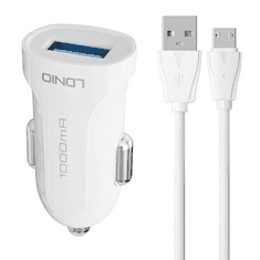 LDNIO DL-C17 USB-A autós töltő + Micro USB kábel (DL-C17 Micro)