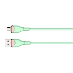 LDNIO LS822 USB-A - Micro USB kábel 30W 2m zöld (6933 (LS822 Micro)