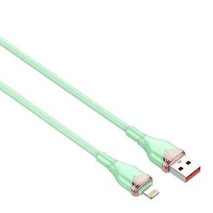 LDNIO LS822 USB-A - Lightning kábel 2m zöld (5905316144859) (LS822 Lightning)