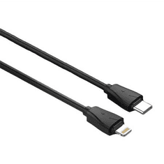 LDNIO C511Q autós töltő USB-A- USB-C + USB-C- Lightning kábel (5905316142640) (C510Q Type C to ligh)