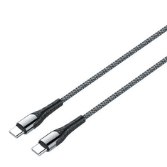 LDNIO LC102-C USB-C - USB-C kábel 60W 2m fekete (5905316142886) (LC102 Type-C to Type)