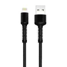 LDNIO LS64 USB-A - lightning kábel 2.4 A, 2m fekete (5905316144217) (LS64 lightning)