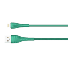 LDNIO LS672 USB-A - Lightning kábel 30W, 2m zöld (5905316144729) (5905316144729)