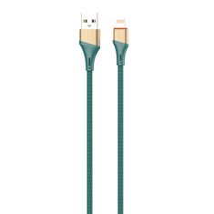 LDNIO LS631 USB-A - Lightning kábel 30W, 1m zöld-aranyszínű (5905316144620) (5905316144620)