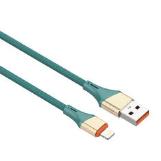 LDNIO LS631 USB-A - Lightning kábel 30W, 1m zöld-aranyszínű (5905316144620) (5905316144620)