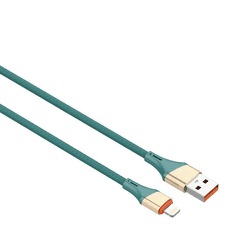 LDNIO LS632 USB-A - Lightning kábel 30W, 2m zöld-aranyszínű (5905316144644) (5905316144644)