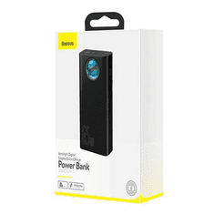 BASEUS Amblight Power Bank 30000 mAh 4xUSB-A + USB-C 65W fekete (PPLG000101) (PPLG000101)