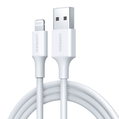 Ugreen US155 USB-A – Lightning kábel 2.4A 0.5m fehér (80313) (80313)