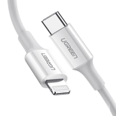 Ugreen USB-C - Lightning kábel PD, 3A 0.5m fehér(60747) (60747)