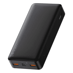 BASEUS Power Bank Bipow with Digital Display, Fast Charge, C+U+U (with USB-A to Micro USB, 0,25m cable) 15W, 0.25m, 20000 mAh, Black (PPBD050501) (PPBD050501)