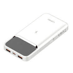 LDNIO Powerbank 10000mAh PQ11 22.5W fehér (PQ11) (PQ11)