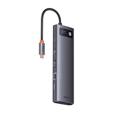BASEUS Metal Gleam Series Hub USB-C 12in1 szürke (WKWG020213) (WKWG020213)