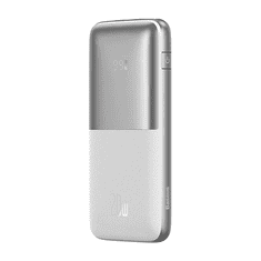 BASEUS Bipow Pro Power Bank 10000mAh fehér-ezüst (PPBD040102) (PPBD040102)