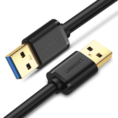 Ugreen USB-A 3.0 - USB-A 3.0 összekötő kábel fekete 3m (90576) (ugreen90576)