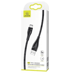 USAMS SJ398USB01 USB-C adat- és töltőkábel 3m (1323997) (SJ398USB01)