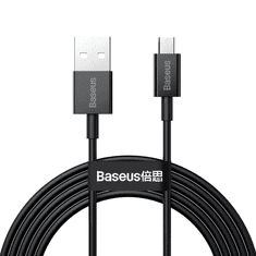 BASEUS Superior Series USB-Micro USB kábel, 2A, 2m, fekete (CAMYS-A01) (CAMYS-A01)