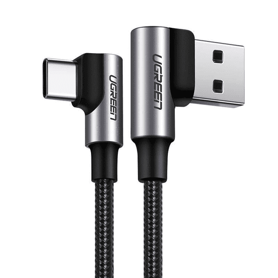 Ugreen US176 USB-USB-C ferde kábel 3A 2m fekete (20857) (UG20857)