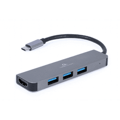 Gembird Multi Port Adapter USB Type C 2in1 USB hub (A-CM-COMBO2-01) (A-CM-COMBO2-01)