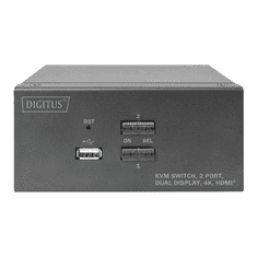 Digitus DS-12860 - KVM / audio / USB switch - 2 ports (DS-12860)