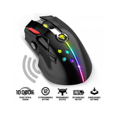 Spirit of Gamer XPERT-M600 vezeték nélküli optikai Gaming egér fekete (S-XM600RF) (S-XM600RF)