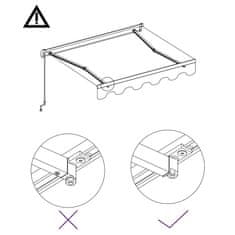 Vidaxl antracitszürke automata napellenző 500 x 300 cm 3051253