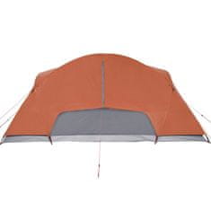 Vidaxl 8 személyes narancssárga vízálló keresztirányú családi sátor 94423