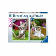 NEW Sestavljanka Puzzle Ravensburger Kittens 2 x 500 Kosi