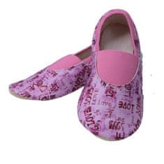 Copa cop Gyermek Pamut Textil Papucsok - Cool rózsaszín, 24