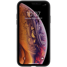Nillkin Tempered Plaid Apple iPhone Xs Max Szilikon Hátlap Tok - Fekete (29134)